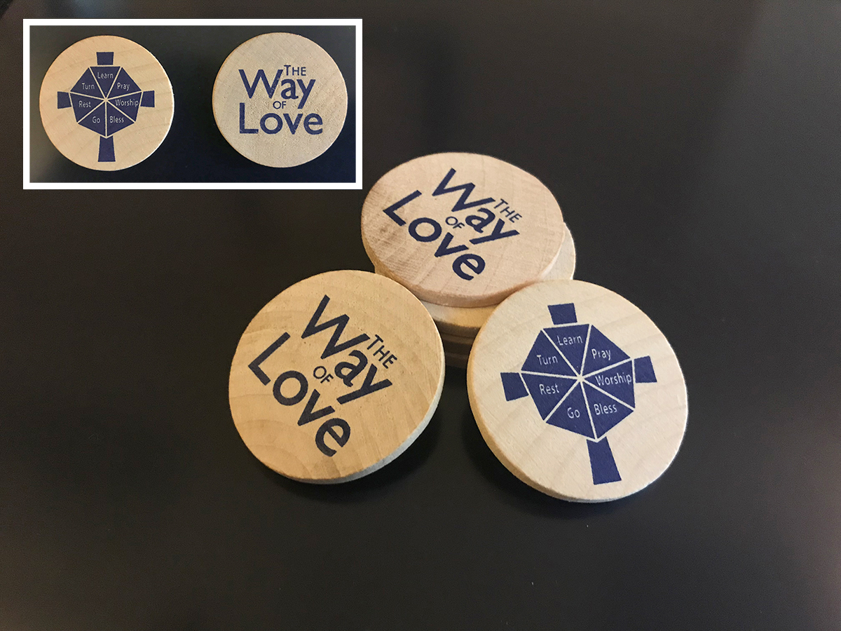 Way of Love Wooden Coin